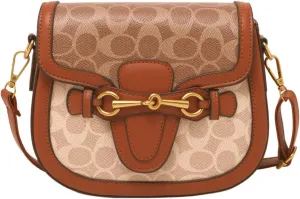 Small Crossbody Bags for Women - Artificial Leather Purse Handbag - Fashion Design - Golden Buckle