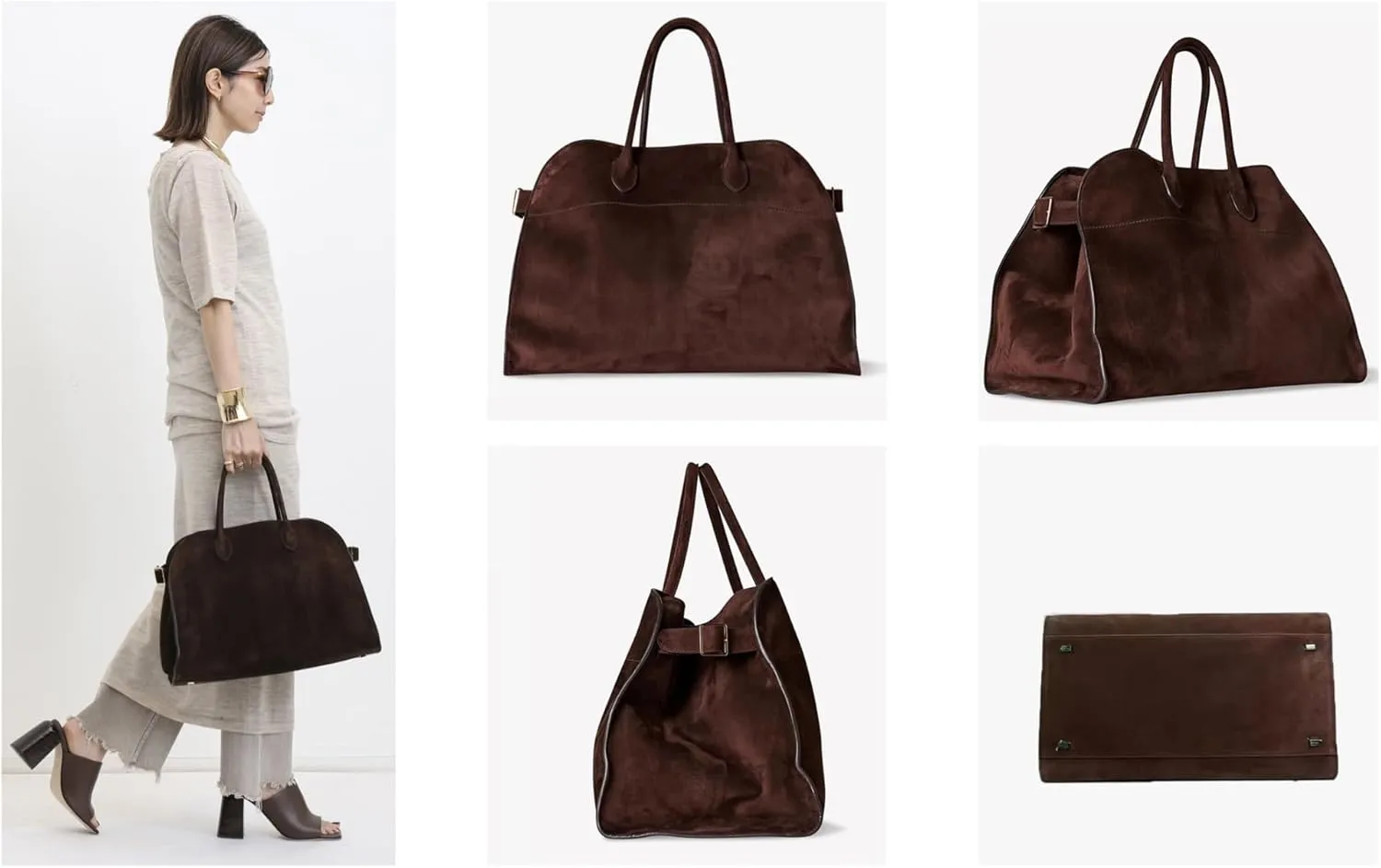 Soft Suede Satchels Bags for Women, Fashion Vintage Top-Handle Tote Bags,Large Capacity Casual Hobo Bag