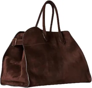 Soft Suede Satchels Bags for Women, Fashion Vintage Top-Handle Tote Bags,Large Capacity Casual Hobo Bag