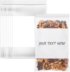 Spartan Industrial - 6" X 9" Zip Top Resealable Bags With Writable White Block (1000 Count) 2 Mil Clear Bags for Game, Toy, and Small Parts Storage