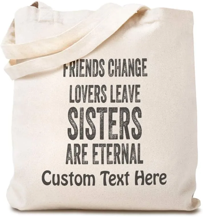 Speedy Pros Canvas Tote Bag for Women Friends Change Leave Sisters Eternal Family & Friends Beach Bags for Women