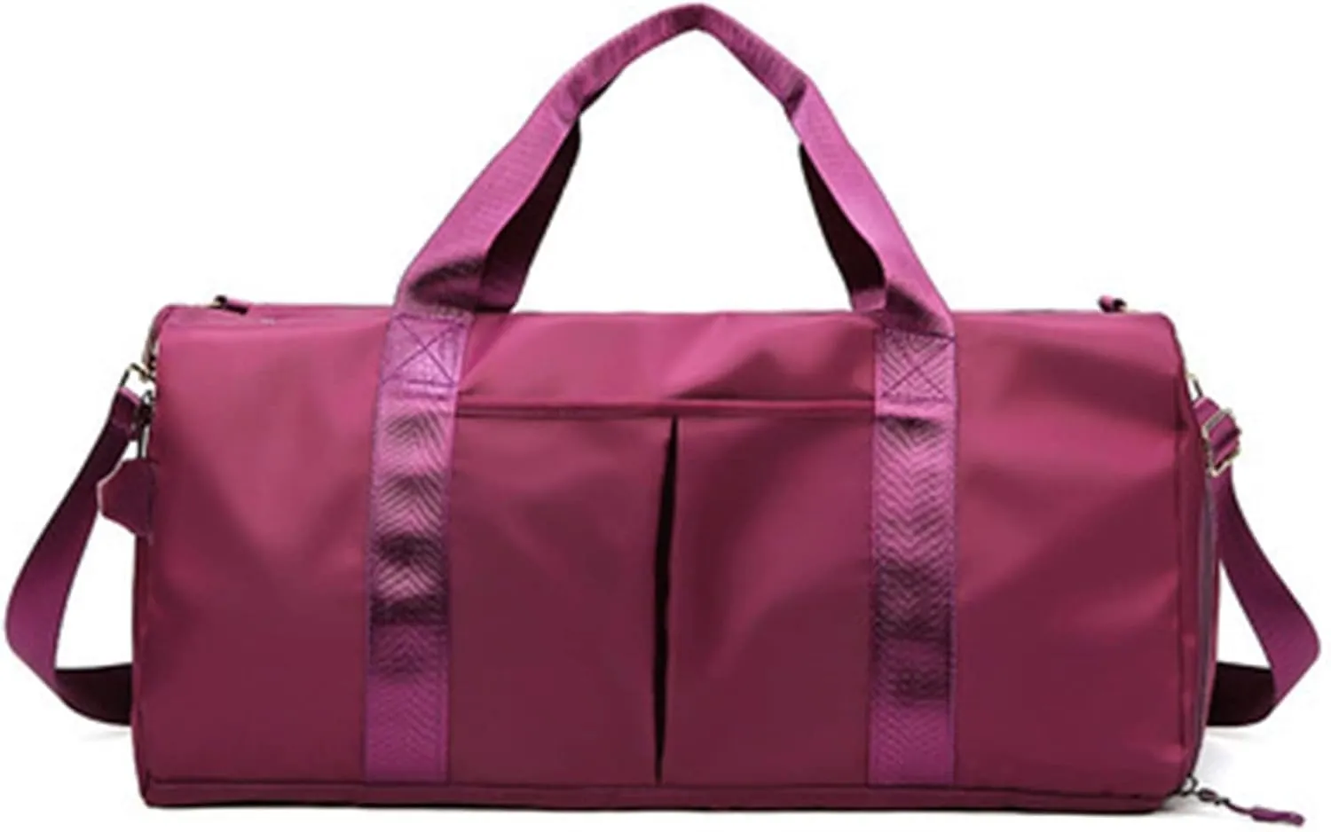 Sports Duffel Bags Dry Wet Black Gym Bag Women Shoe Compartment Training Yoga Sac De Sport Bags For Fitness(Dark Purple)