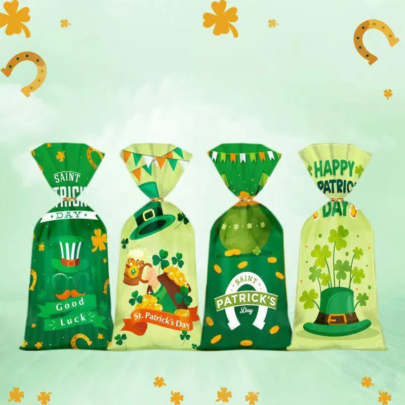 St. Patrick's Day Cookie Bags High-quality OPP 150PCS