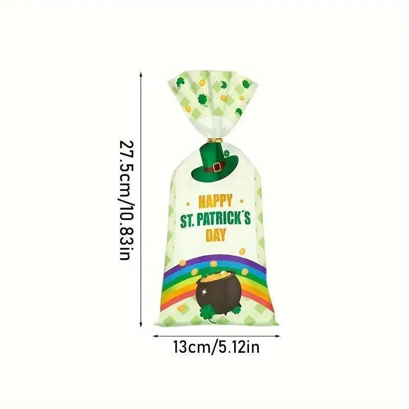St. Patrick's Day Cookie Bags High-quality OPP 150PCS
