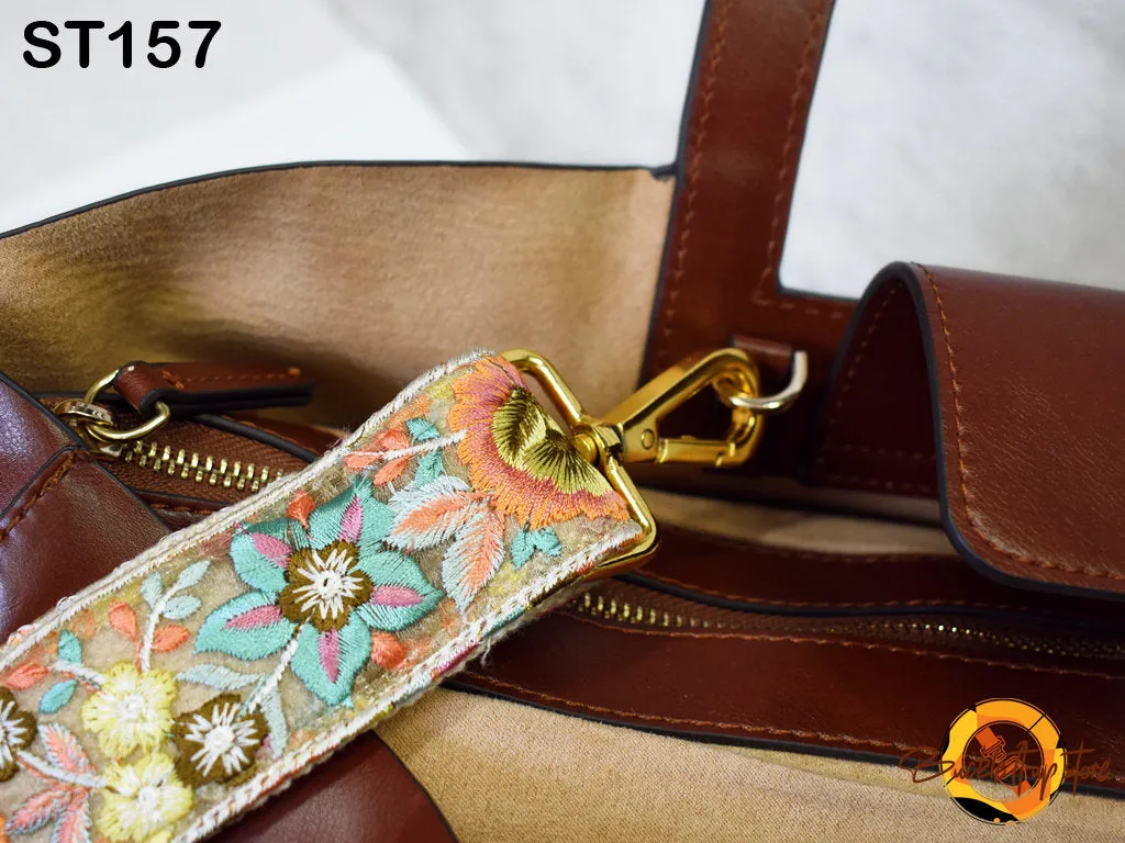 Strap for Purses Shoulder Crossbody Straps Replacement Strap Tote Messenger Bags Embroidered Boho Guitar Strap Handbag Strap Gift for Mom