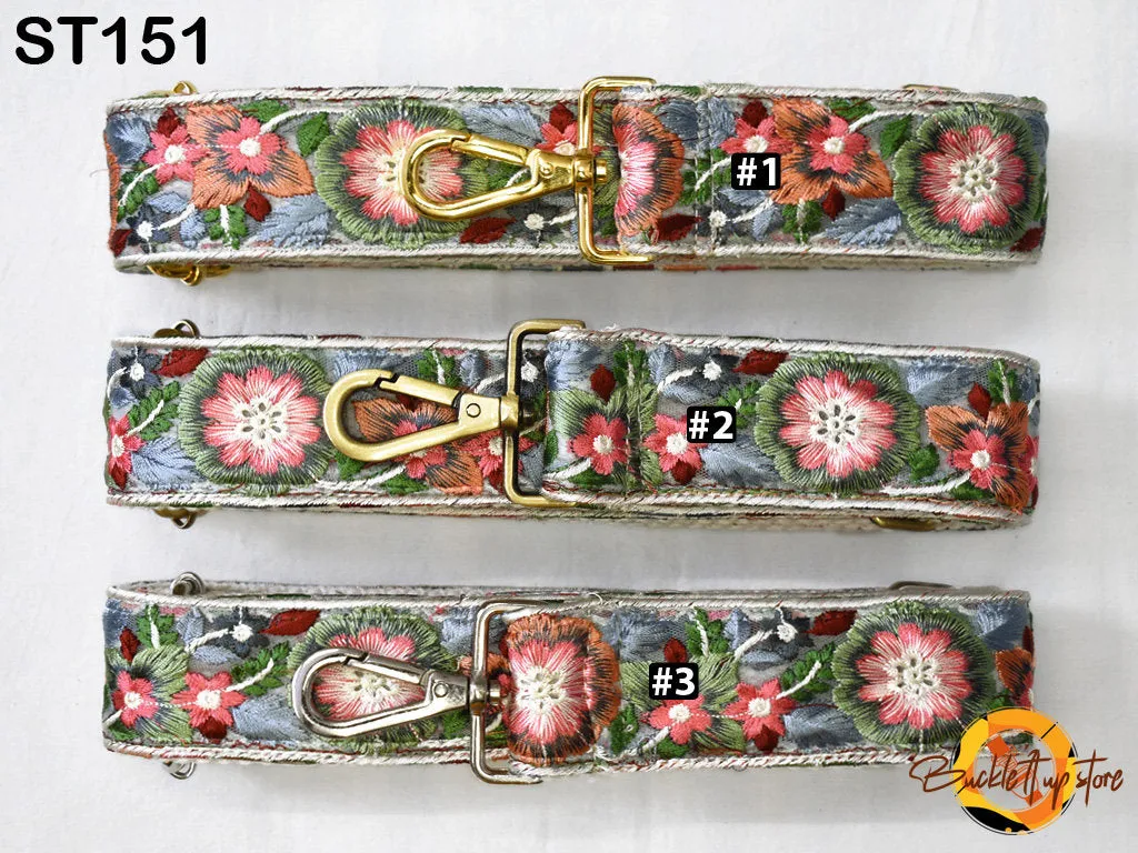 Strap for Purses Shoulder Crossbody Straps Replacement Strap Tote Messenger Bags Embroidered Boho Guitar Strap Handbag Strap Gift for Wife