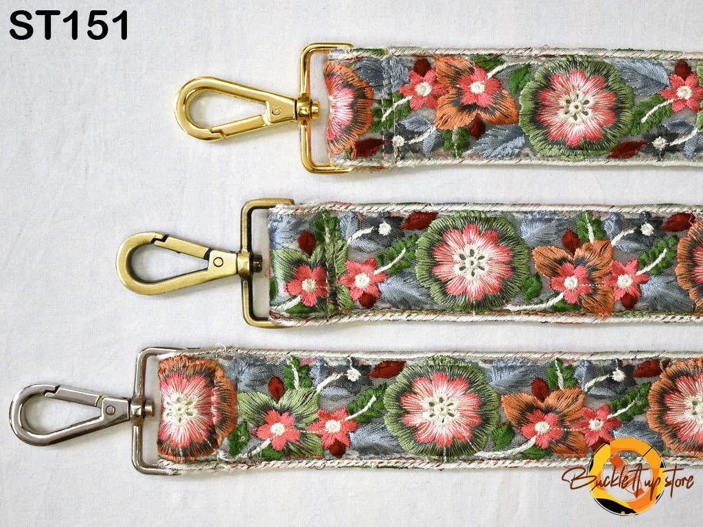 Strap for Purses Shoulder Crossbody Straps Replacement Strap Tote Messenger Bags Embroidered Boho Guitar Strap Handbag Strap Gift for Wife