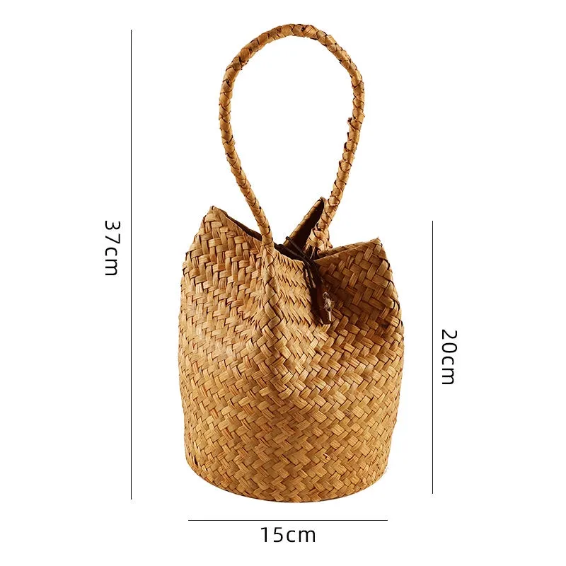 Straw Handbag, Boho bag, Beach Tote, Straw Shopping Bag