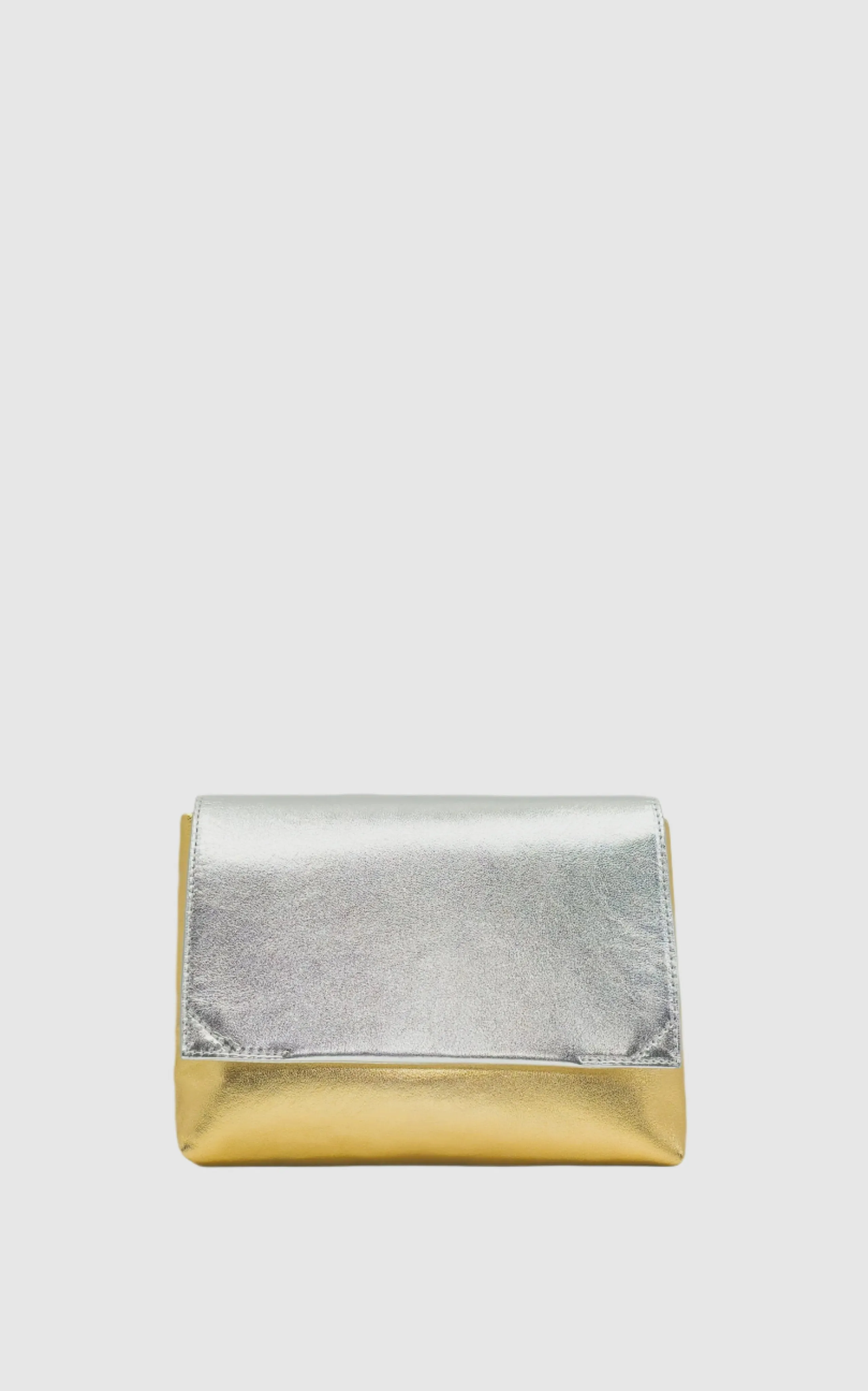 Studio Amelia Sheath Clutch in Gold and Silver