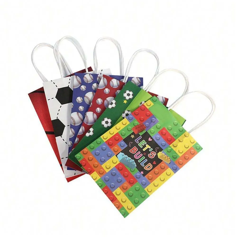 Stylish Paper Party Bags 6 Styles 30PCS