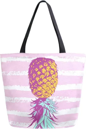 Stylish Print Extra Large Shoulder Tote Bag for Beach Travel Weekender Gym Grocery Shopping…