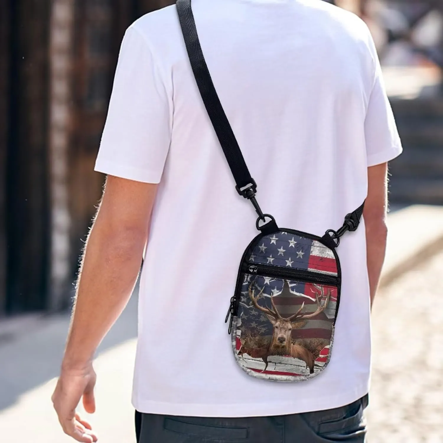 Suobstales Small Crossbody Bags for Men Casual Shoulder Bag Chest Bag Youth Messenger Bag Purses and Bags