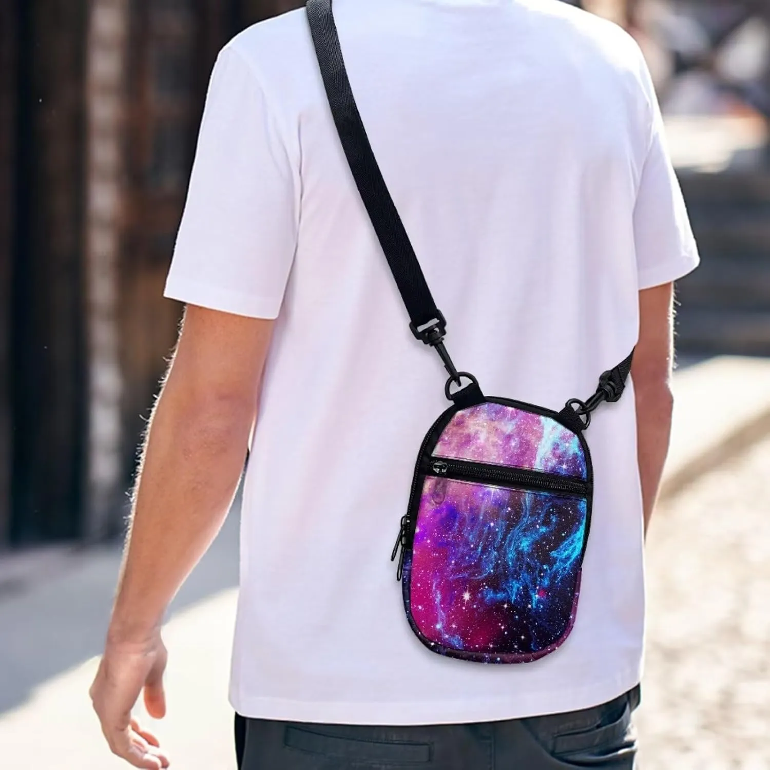Suobstales Small Crossbody Bags for Men Casual Shoulder Bag Chest Bag Youth Messenger Bag Purses and Bags