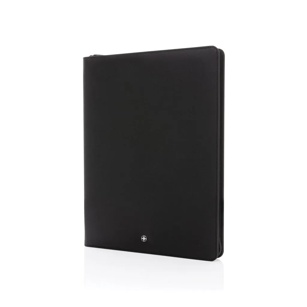 Swiss Peak Heritage RCS rPU A4 portfolio with zipper
