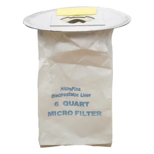Syclone Disposable Paper Bag For The HEPA H6QBP And H6QBPB Backpack Vacuums