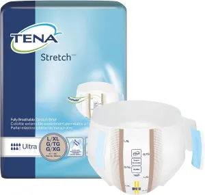 Tena Ultra Stretch Briefs Size Large/XL Case/72
