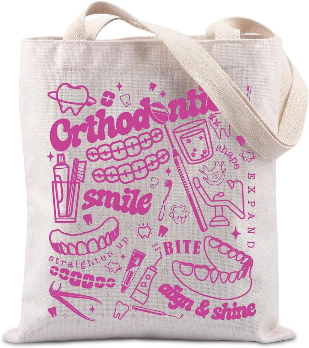 TIIMG Orthodontic Assistant Gift Dentist Gift Dental Assistant Gift Dental Health Gift Orthodontist Tote Bag