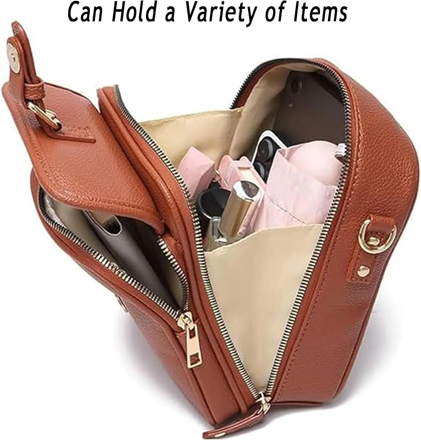 Tojoyride Crossbody Bag, Urvashi Crossbody Bag, Vintage Anti Theft Purse with 10 Card Slot, Shoulder Bags Built In Wallet