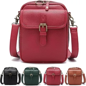 Tojoyride Crossbody Bag, Urvashi Crossbody Bag, Vintage Anti Theft Purse with 10 Card Slot, Shoulder Bags Built In Wallet