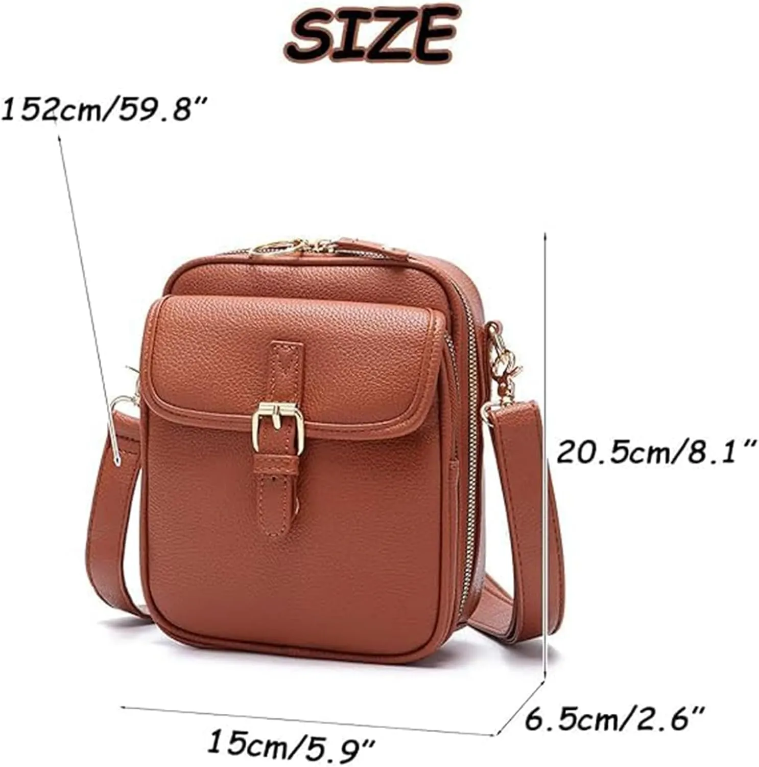 Tojoyride Crossbody Bag, Urvashi Crossbody Bag, Vintage Anti Theft Purse with 10 Card Slot, Shoulder Bags Built In Wallet