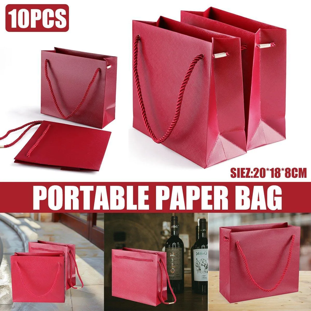 Tote Gift Bags 10PCS