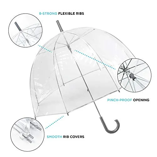 totes Clear Bubble Umbrella, Dots