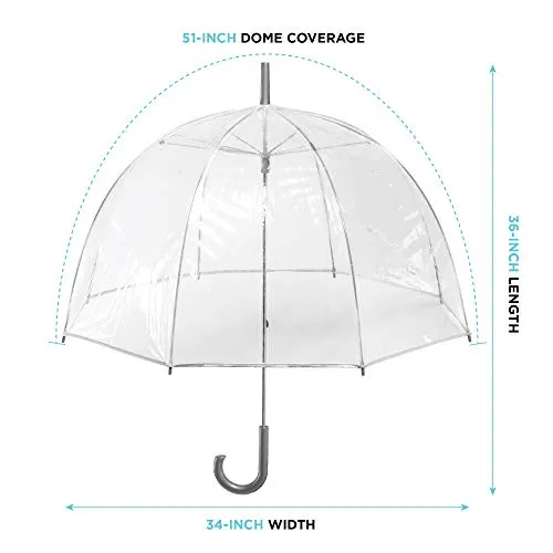 totes Clear Bubble Umbrella, Dots