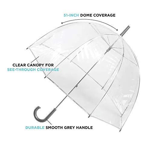 totes Clear Bubble Umbrella, Dots