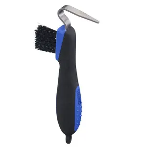 Tough 1 Great Grips Blue Hoof Pick with Brush