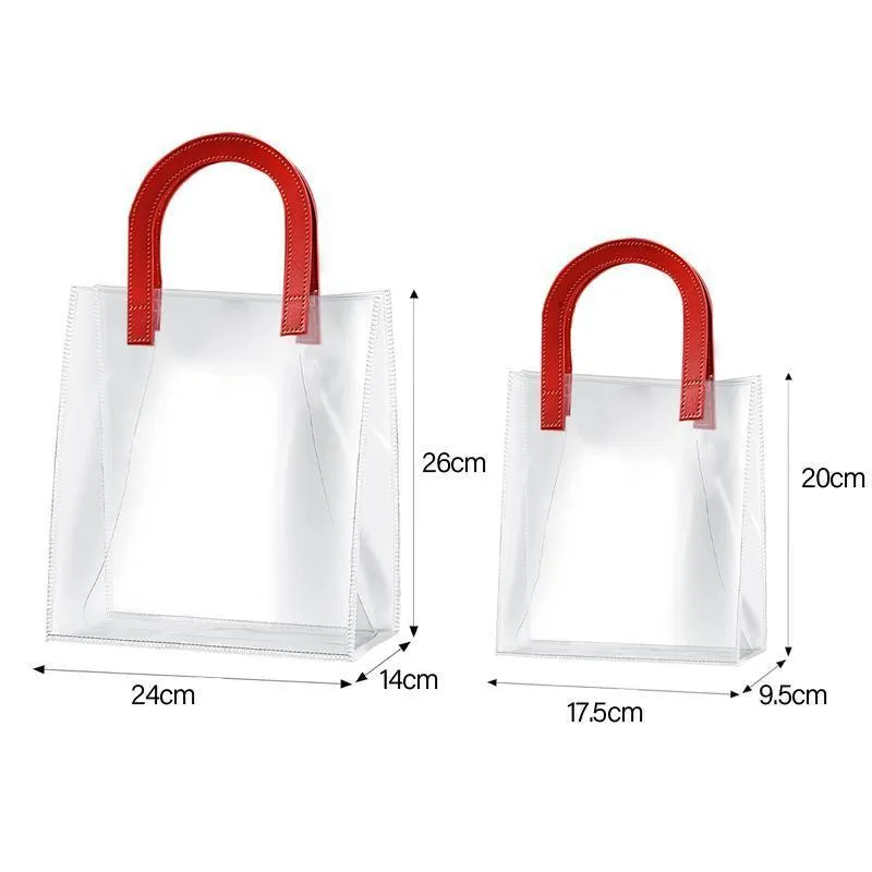Transparent HandBags 10PCS S/L PVC