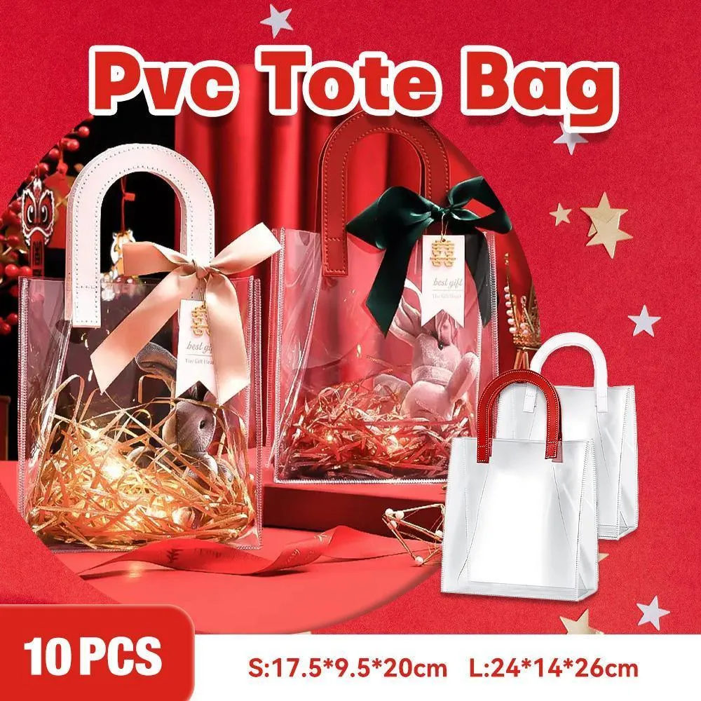 Transparent HandBags 10PCS S/L PVC