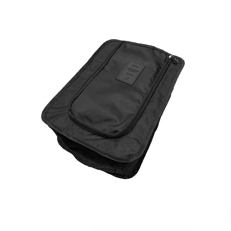 Travel Shoe Bags Portable Large Shoe Bags Waterproof with Zipper Closure Dustproof Oxford Portable Folding Shoes Storage Bag