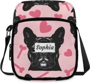 TropicalLife Personalized Crossbody Bag for Women Men Custom Name Messenger Bags