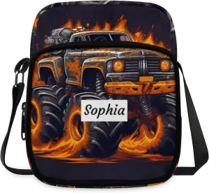 TropicalLife Personalized Crossbody Bag for Women Men Custom Name Messenger Bags