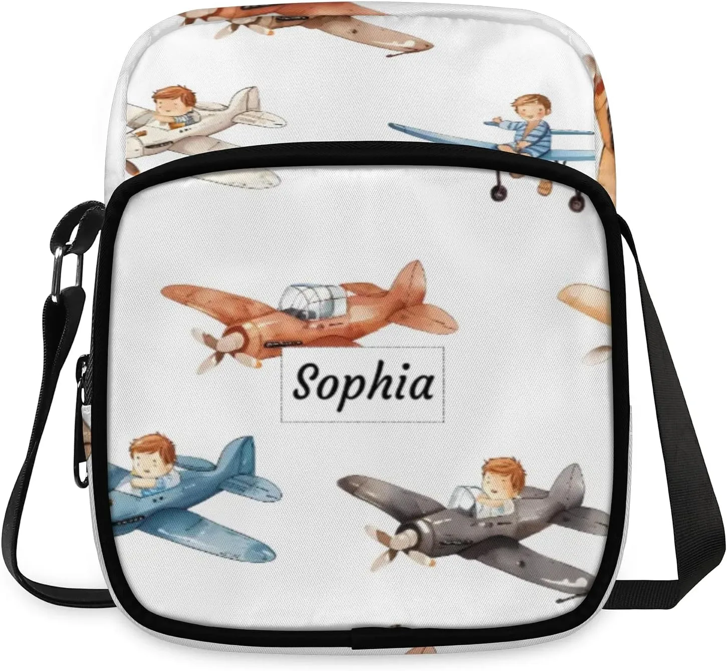 TropicalLife Personalized Crossbody Bag for Women Men Custom Name Messenger Bags