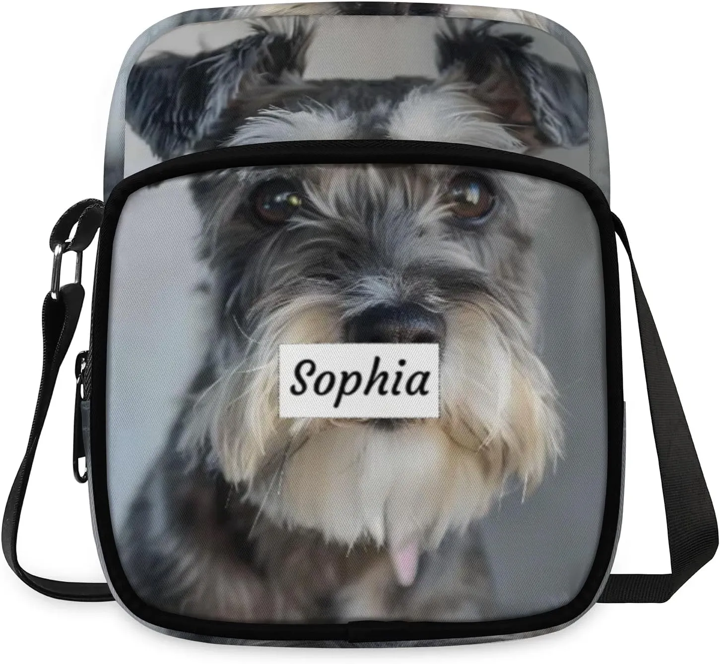TropicalLife Personalized Crossbody Bag for Women Men Custom Name Messenger Bags