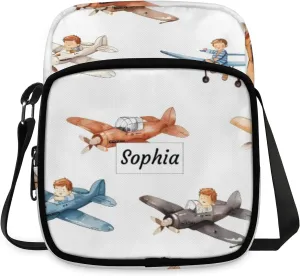 TropicalLife Personalized Crossbody Bag for Women Men Custom Name Messenger Bags