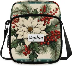 TropicalLife Personalized Crossbody Bag for Women Men Custom Name Messenger Bags