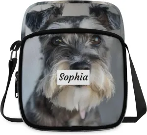 TropicalLife Personalized Crossbody Bag for Women Men Custom Name Messenger Bags