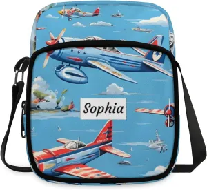 TropicalLife Personalized Crossbody Bag for Women Men Custom Name Messenger Bags