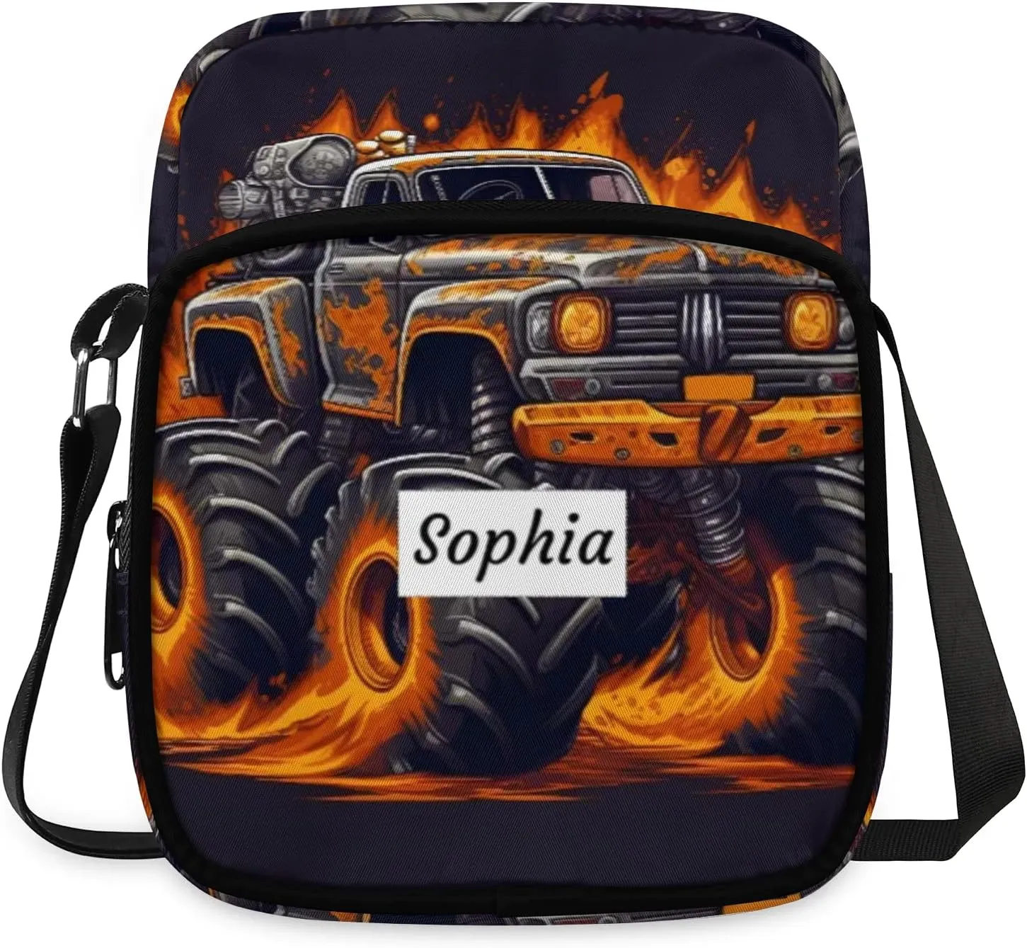 TropicalLife Personalized Crossbody Bag for Women Men Custom Name Messenger Bags