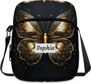 TropicalLife Personalized Crossbody Bag for Women Men Custom Name Messenger Bags