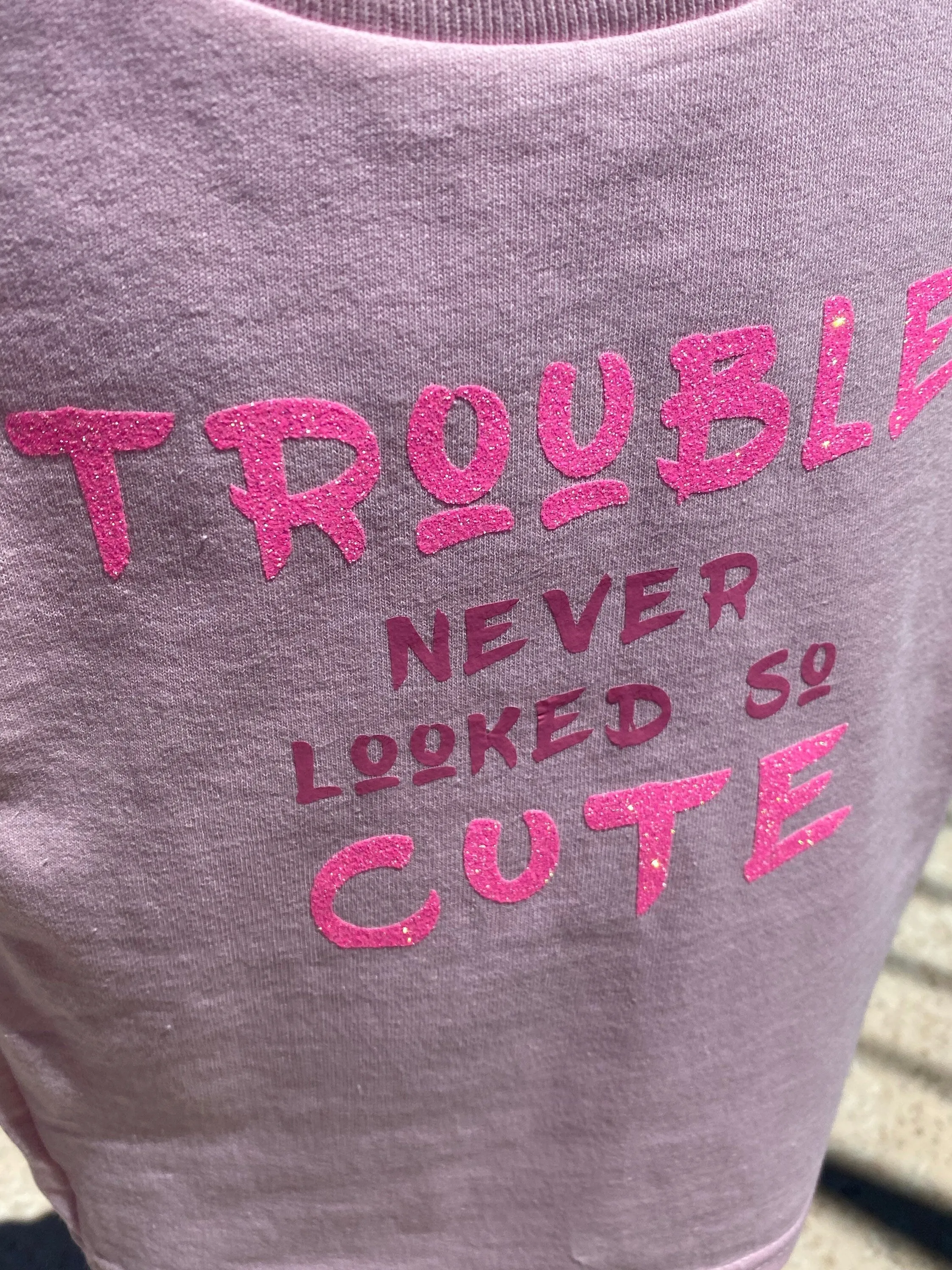 Trouble never looked so cute / funny shirt / funny kids shirt / funny kids tshirt / funny kids t shirt / funny kids tee shirt / funny tshirt