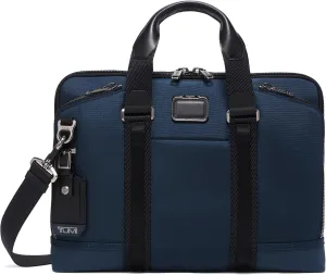TUMI - Alpha Bravo Academy Brief - Compact Laptop Briefcase - Travel Laptop Bag - 11.8" X 15.5" X 2.0" - For 15" Laptop - Navy