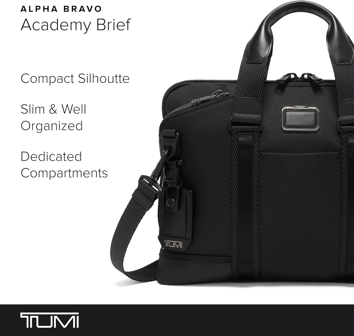 TUMI - Alpha Bravo Academy Brief - Compact Laptop Briefcase - Travel Laptop Bag - 11.8" X 15.5" X 2.0" - For 15" Laptop