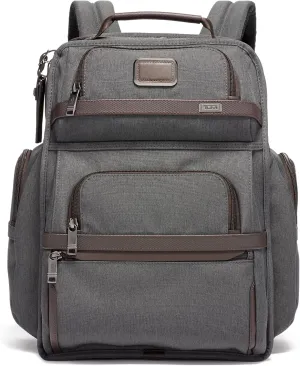 TUMI - Alpha Brief Pack - 15" Laptop Backpack with Padded Adjustable Straps - Laptop Bag - Stores Laptop, Tablet, Toiletries - Anthracite