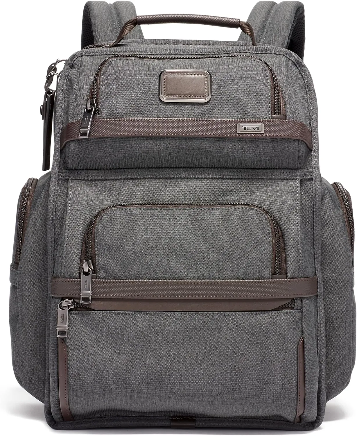 TUMI - Alpha Brief Pack - 15" Laptop Backpack with Padded Adjustable Straps - Laptop Bag - Stores Laptop, Tablet, Toiletries - Anthracite