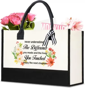 Undergo Retirement Gifts For Women 2025- Retirement Tote Bag For Women - Boat Beach Tote Bag Leaving Travel Present