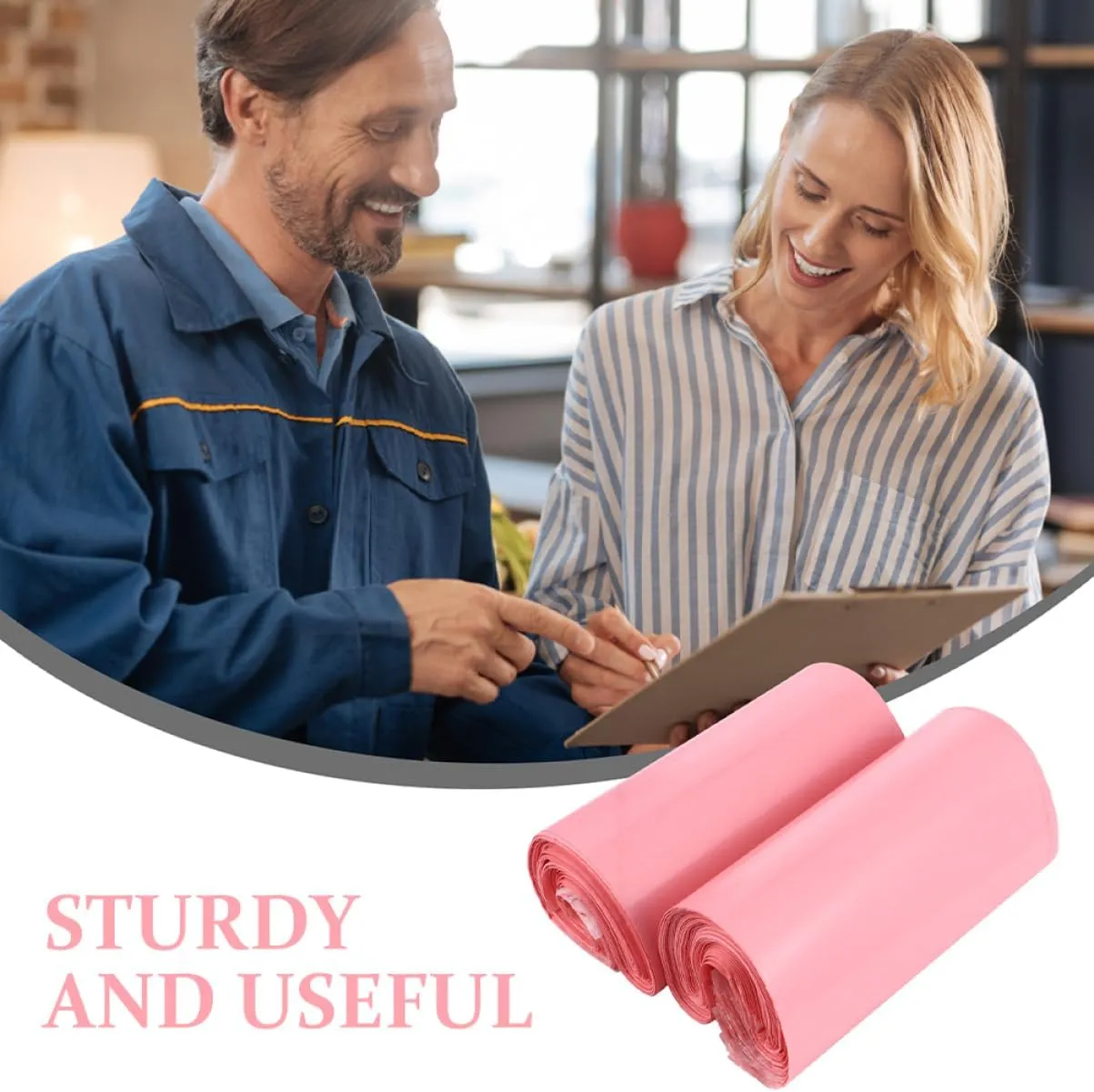 Uonlytech 100Pcs Professional Mailing Bags Portable Shipping Envelopes for Clothing Self Sealing Packaging for Efficient Business Logistics