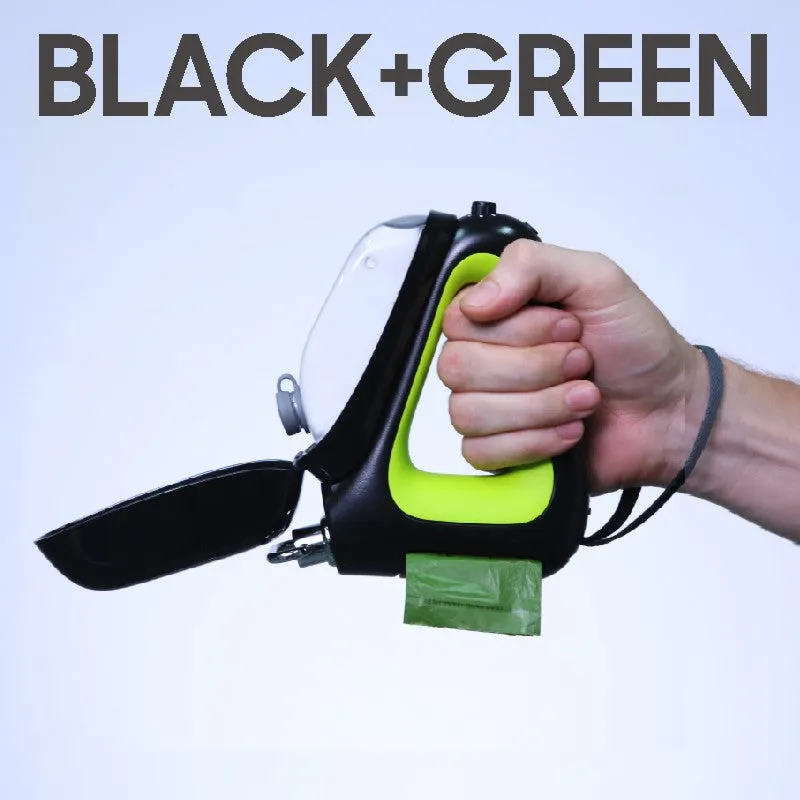 Upgraded 3 IN 1 Retractable Dog Leash With Integrated Dispenser